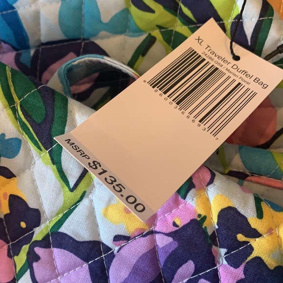 NWT vera bradley xl duffel bag marian floral - Picture 6 of 9